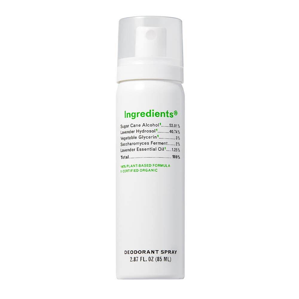 Ingredients Lavender Deodorant Spray Aluminum-free Stain-free Natural Non-irritating Toxin-free Deodorant Non Aerosol Spray Men Women Teens Body