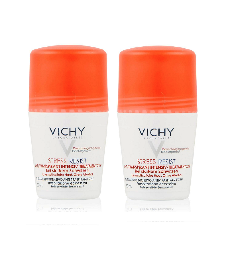 2xPack VICHY Stress Resist 72H Deodorant Roll on - 100 ml