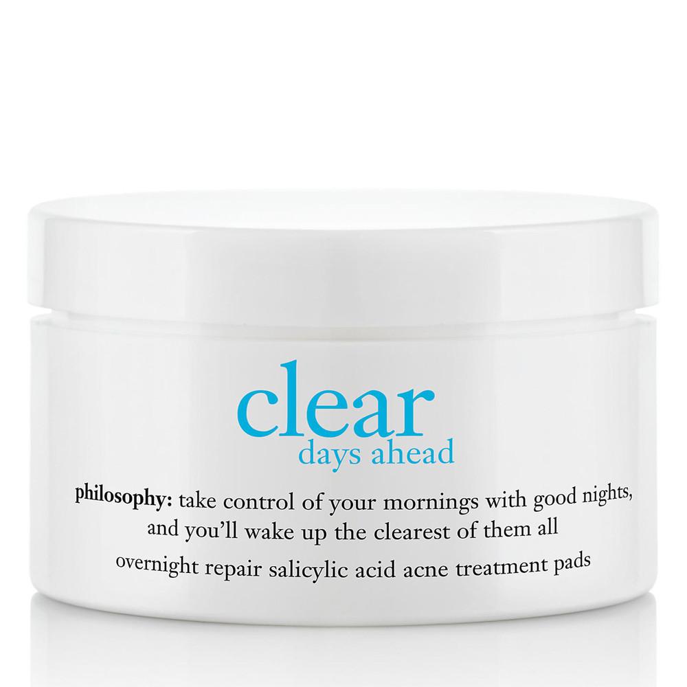 Philosophy Clear Days Ahead Overnight Repair Salicylic Acid Acne Treatment Pads 60 ct