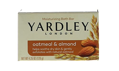 Yardley London Oatmeal and Almond Naturally Moisturizing Bath Bar, 4.0 oz. (Pack of 10)