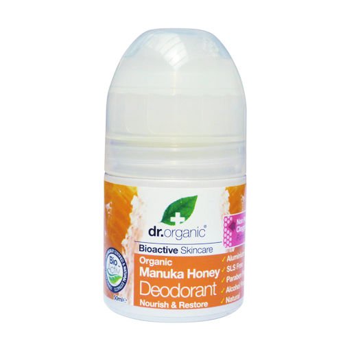 2 X 50ml Dr Organic Manuka Honey Roll on Deodorant/Suits Sensitive Skin Gift Fro You