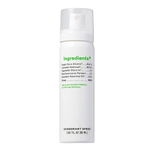 Ingredients Lavender Deodorant Spray Aluminum-free Stain-free Natural Non-irritating Toxin-free Deodorant Non Aerosol Spray Men Women Teens Body