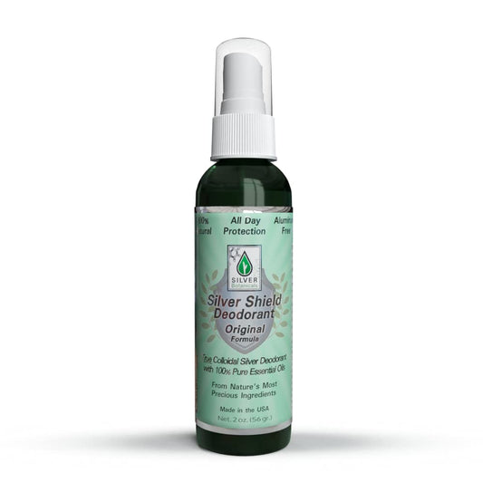 Silver Shield Deodorant - Original Formula - Spray-On Version, All Natural Colloidal Silver Deodorant, 2 oz.