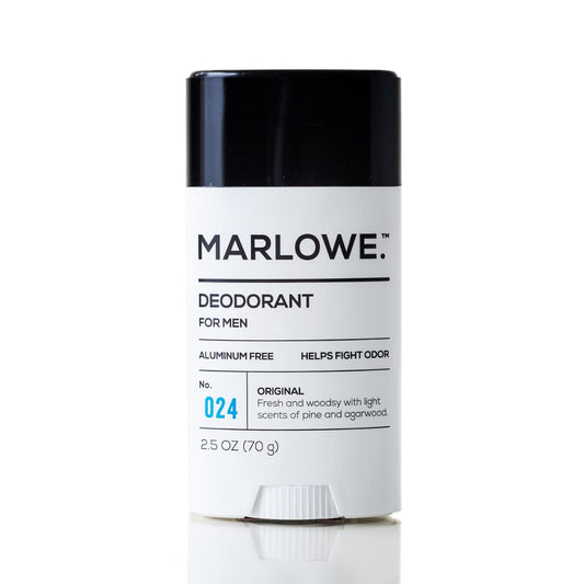 No. 024 Mens Deodorant 2.5 oz, Natural Deodorant for Men, Aluminum Free Stick, Made with Coconut Oil, Shea Butter & Jojoba, Only No-Nonsense Ingredients, Fresh & Woodsy Scent