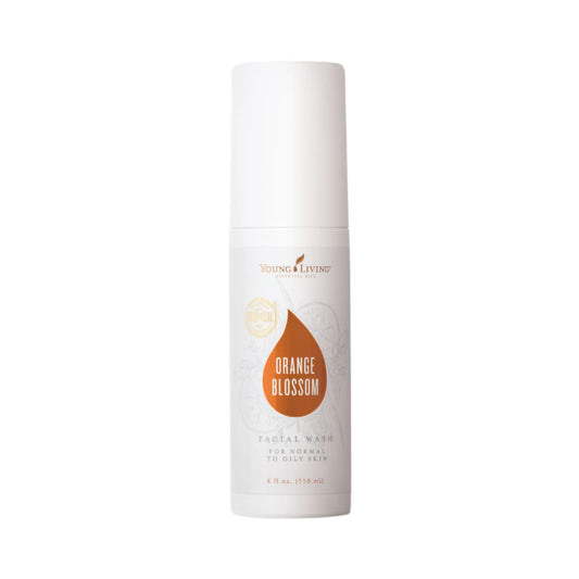 Young Living Orange Blossom Facial Wash - 4 fl oz - Oil-Reducing, Hypoallergenic Face Cleanser - Makeup Remover for Your Daily Sensitive Skin Care Routine - Non Pore-Clogging