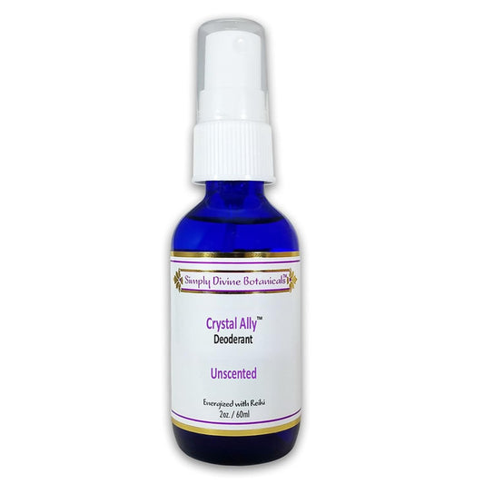 Simply Divine Botanicals Crystal Ally Natural Deodorant Spray, Unscented, 2 oz