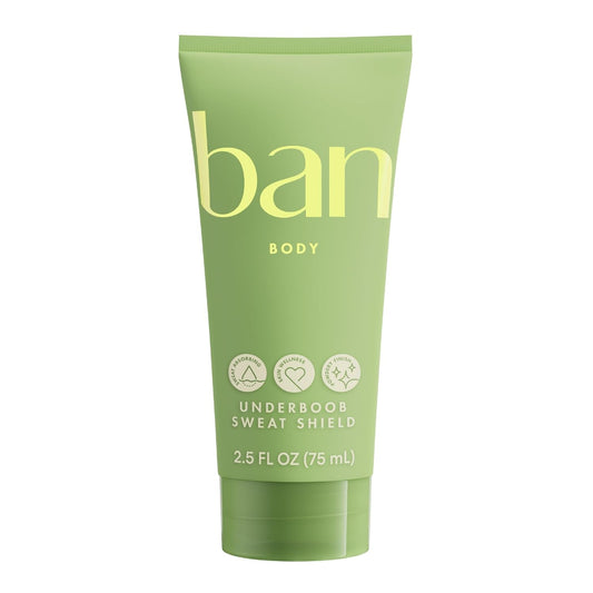 Ban Underboob Sweat Shield Stay Dry Lotion, Unscented, 2.5 Oz