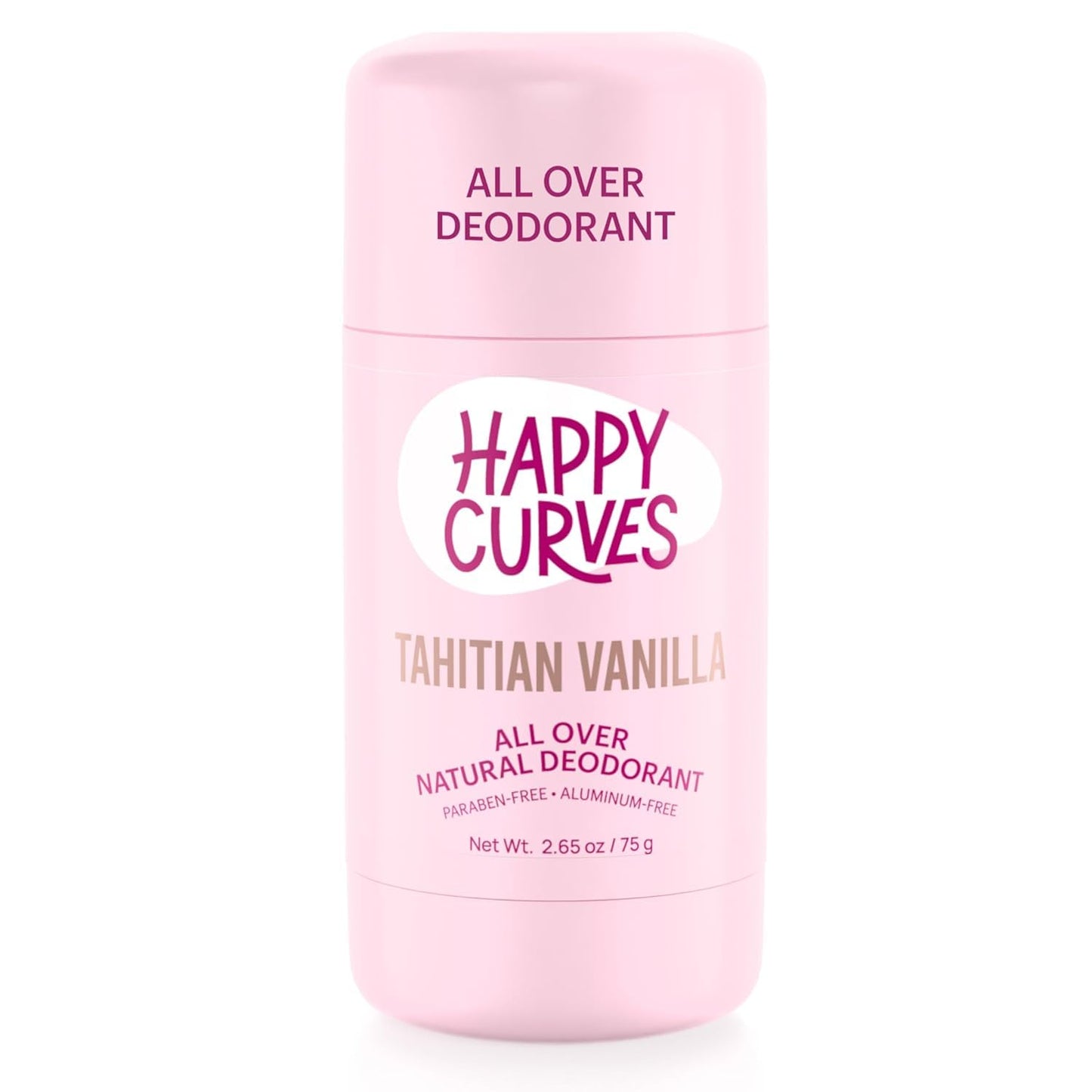 All Over Whole Body Natural Deodorant for Women - Aluminum-Free - Invisibile All Day Layer of Full Body Protection for Sweat Control, Sensitive Skin, and Private Parts (Tahitian Vanilla)