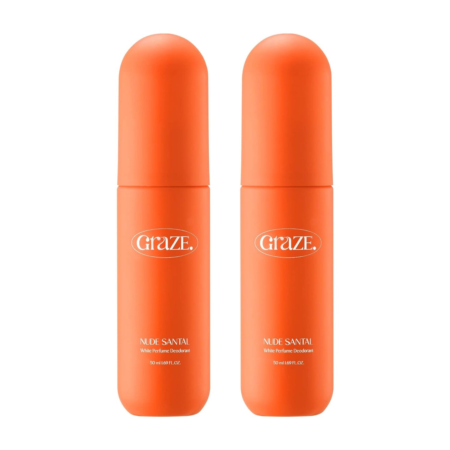 Perfume Deodorant | GRAZEPOINT Aluminum Free for Men & Women effective odor and sweat protection | 1.69 Fl Oz x 2ea | Natural D.O. & Sugar Cane Extract | SANTAL | (Pack of 2)