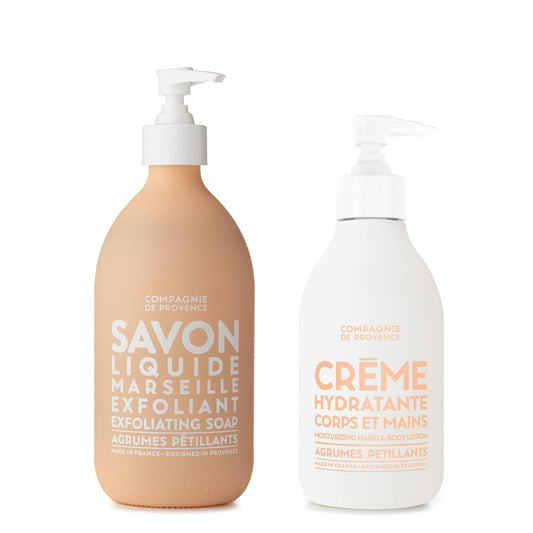 Compagnie de Provence Liquid Marseille Soap and Hand Cream Set, Sparkling Citrus
