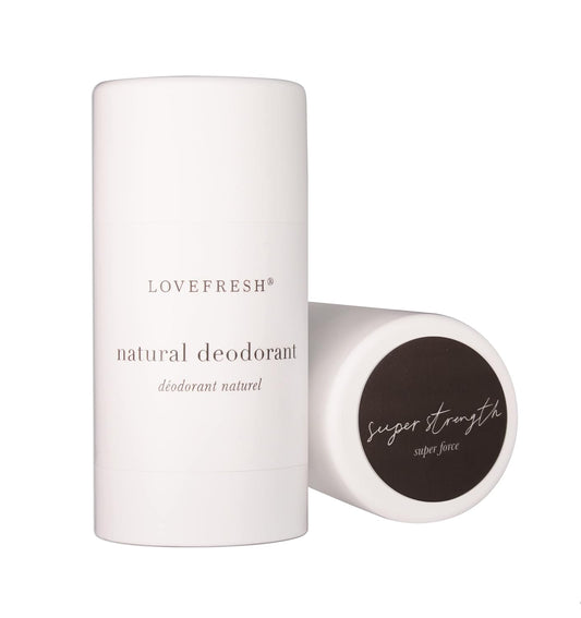 Natural Deodorant Stick | Handmade, All-Natural, Non-Toxic, Clean Beauty (Super Strength, 3.7 oz | 109 ml)
