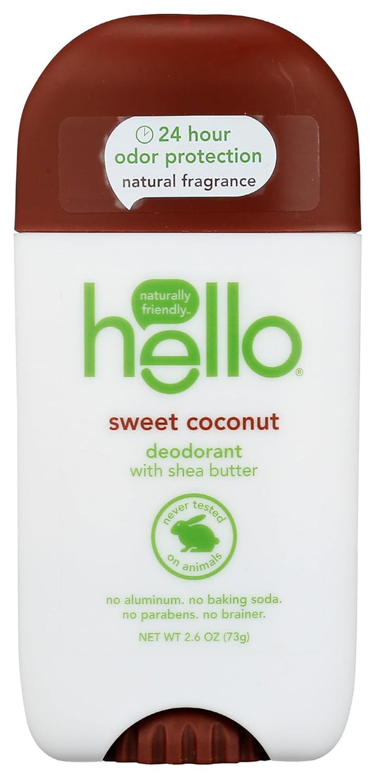 HELLO Sweet Coconut Deodorant, 2.6 OZ