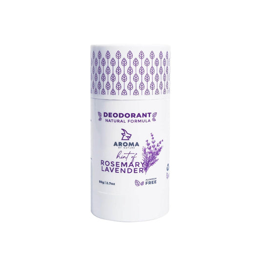 | Aluminum-Free Natural Deodorant For Women & Men With Probiotics and Shea Butter - Sensitive Skin formula, baking soda free, | Plant-Based (Hint Of Rosemary Lavender)