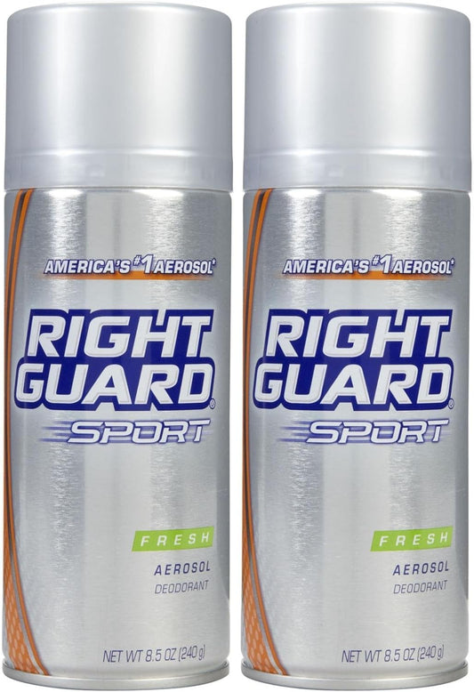 Right Guard Sport Aerosol Deodorant, Fresh, 8.5 oz, 2 pk