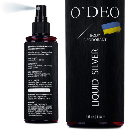 Aluminum Free Deodorant for Men – All Natural Deodorant Spray – Organic Deodorant for Men 4 fl oz of Natural Deodorant Unscented for Sensitive Skin