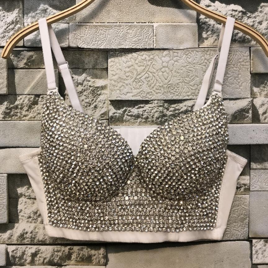 Diamond beading Crop Top