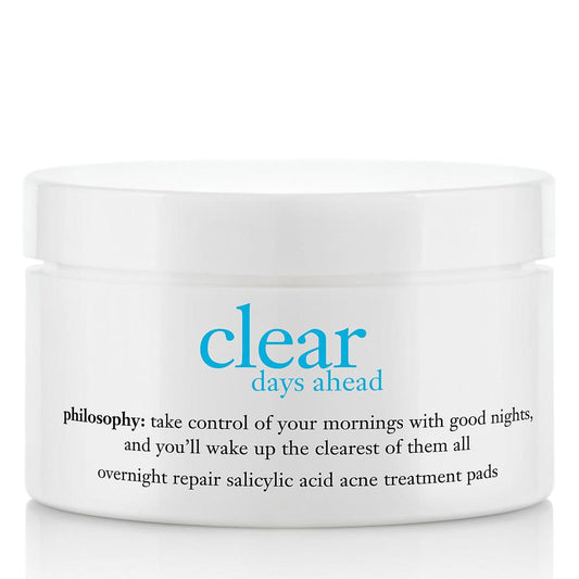 Philosophy Clear Days Ahead Overnight Repair Salicylic Acid Acne Treatment Pads 60 ct